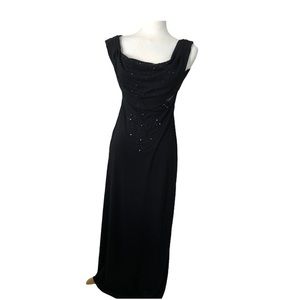 Vintage Nox U.S.A Black Maxi Dress Size 12